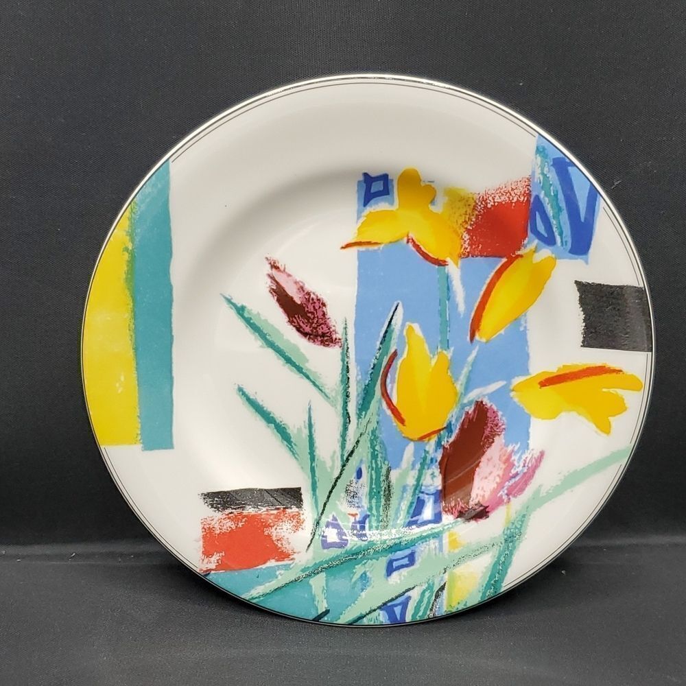 Vintage Mikasa Maxima Spring Bloom Dessert Plate 6.5" Japan